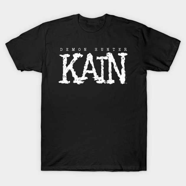 Demon Hunter Kain White Logo T-Shirt by BG2Productions